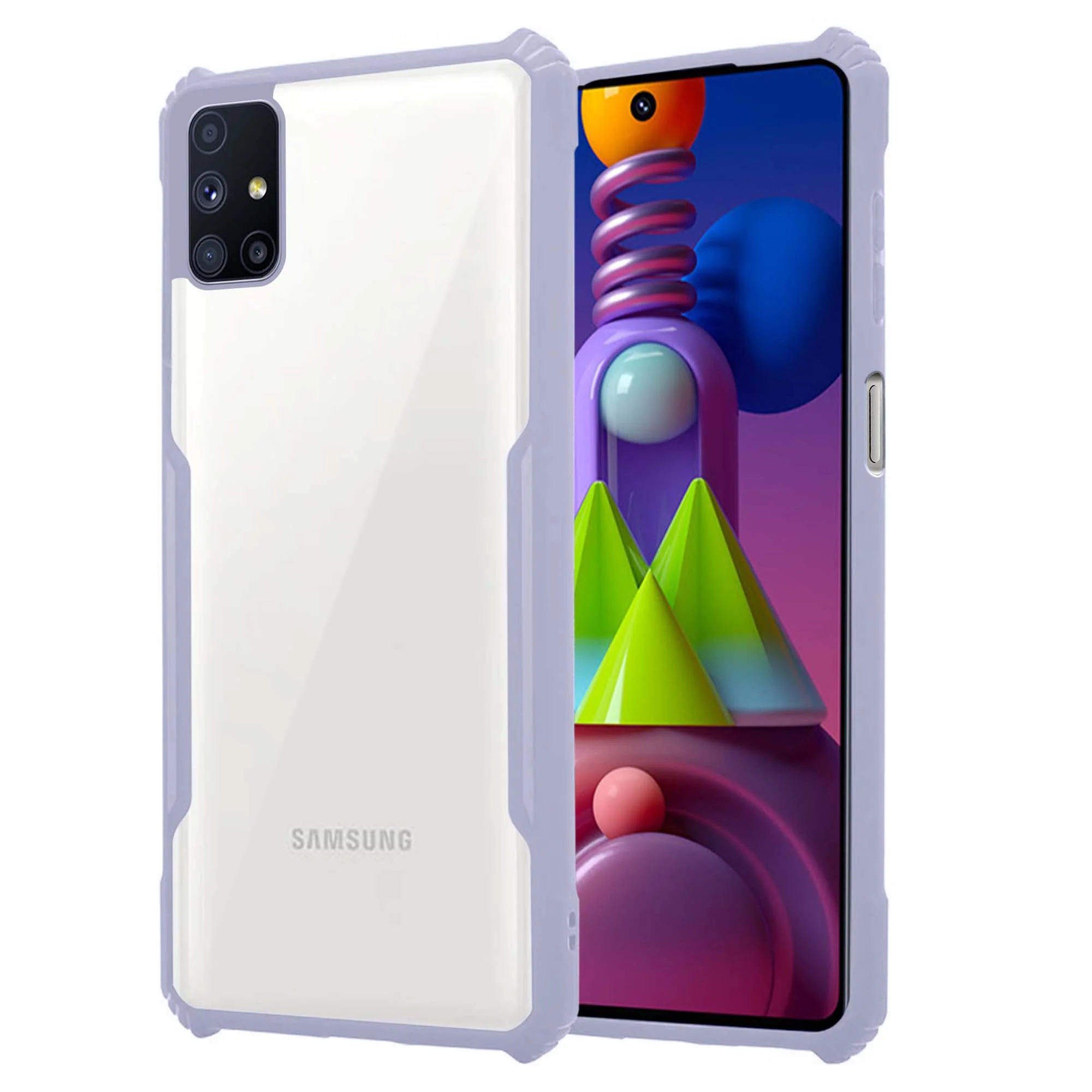 Premium Acrylic Transparent Back Cover for Samsung M51 - Image 16