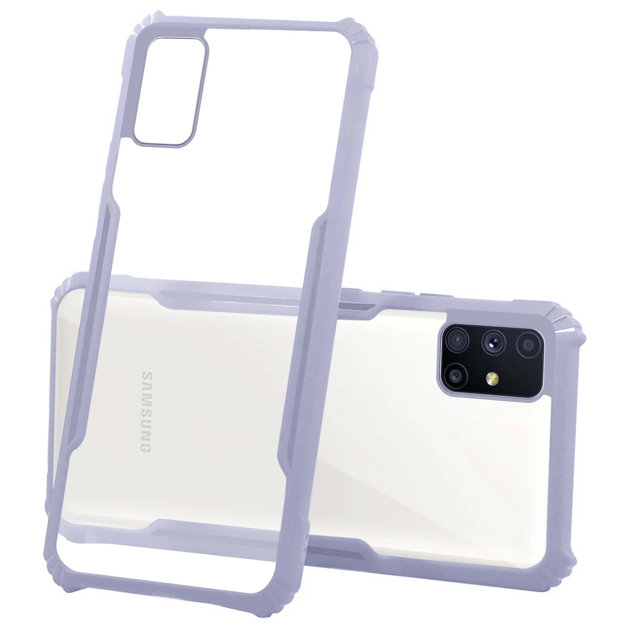 Premium Acrylic Transparent Back Cover for Samsung M51 - Image 19
