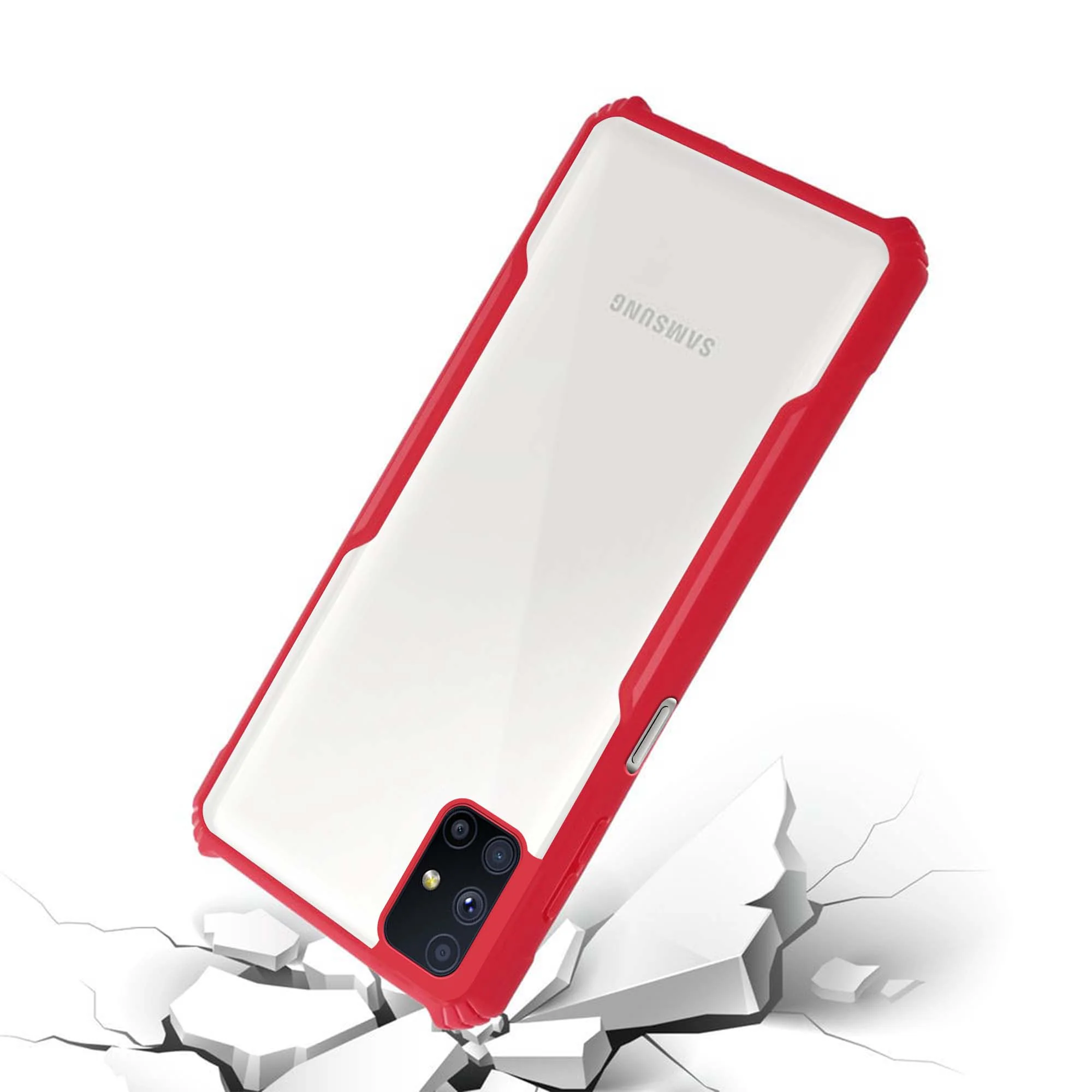 Premium Acrylic Transparent Back Cover for Samsung M51 - Image 23