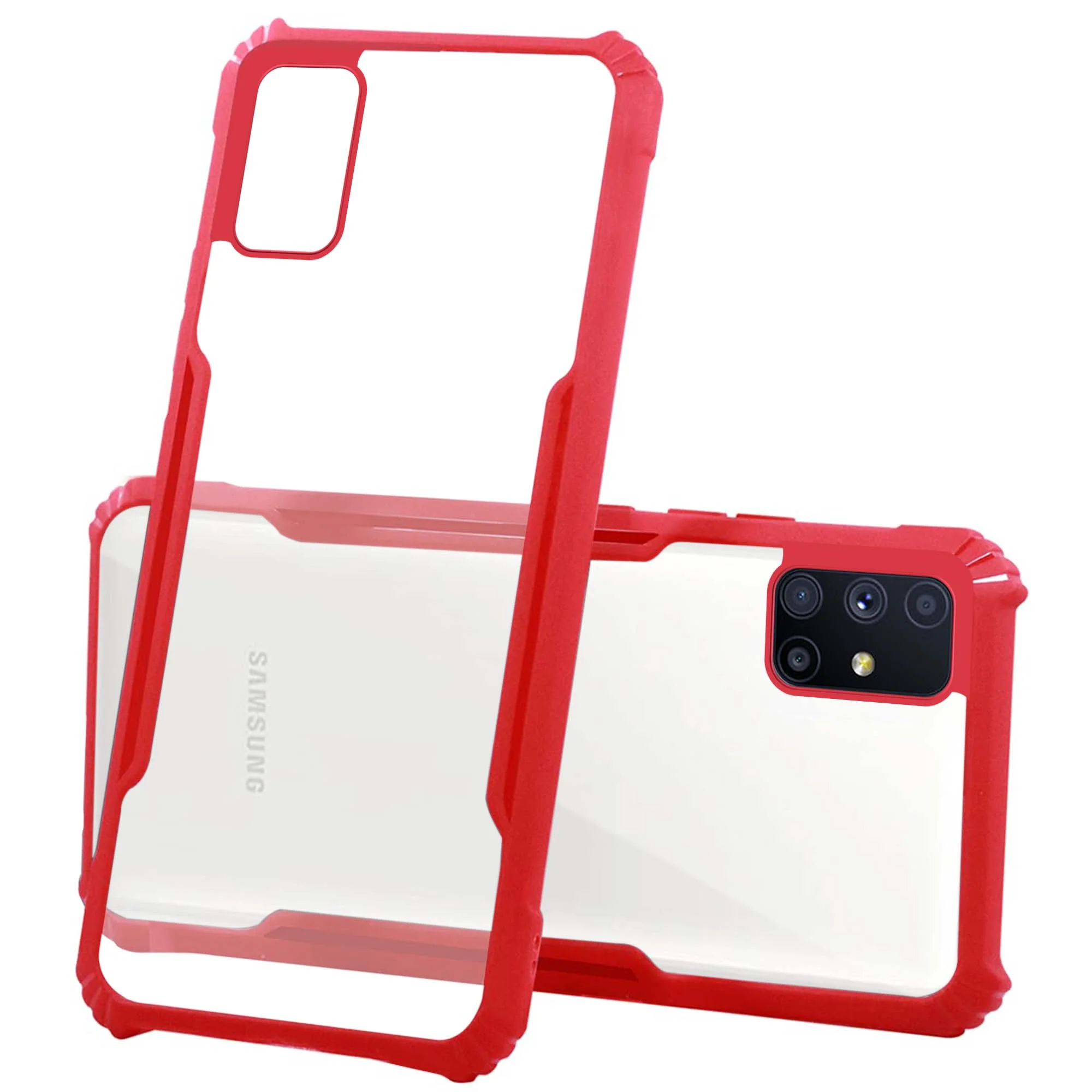 Premium Acrylic Transparent Back Cover for Samsung M51 - Image 26