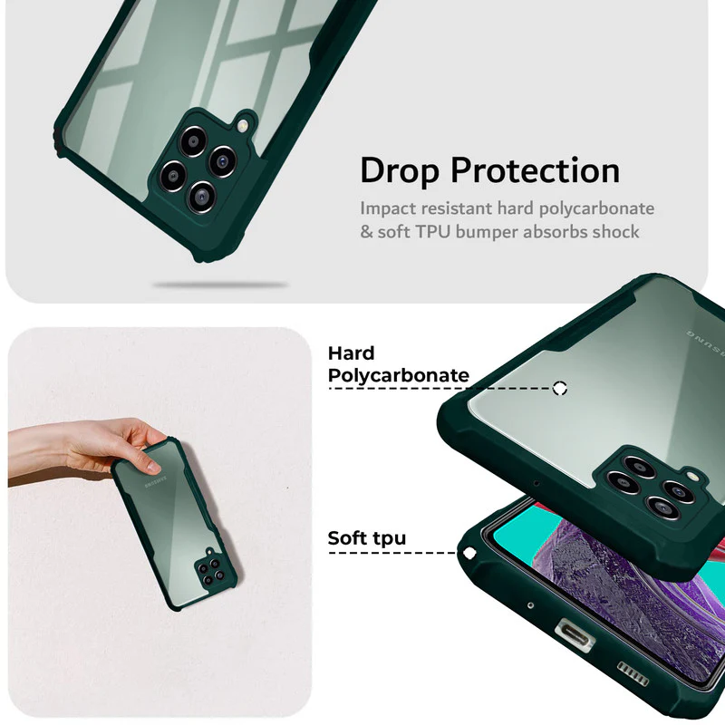 Premium Acrylic Transparent Back Cover for Samsung M53 5G - Image 2