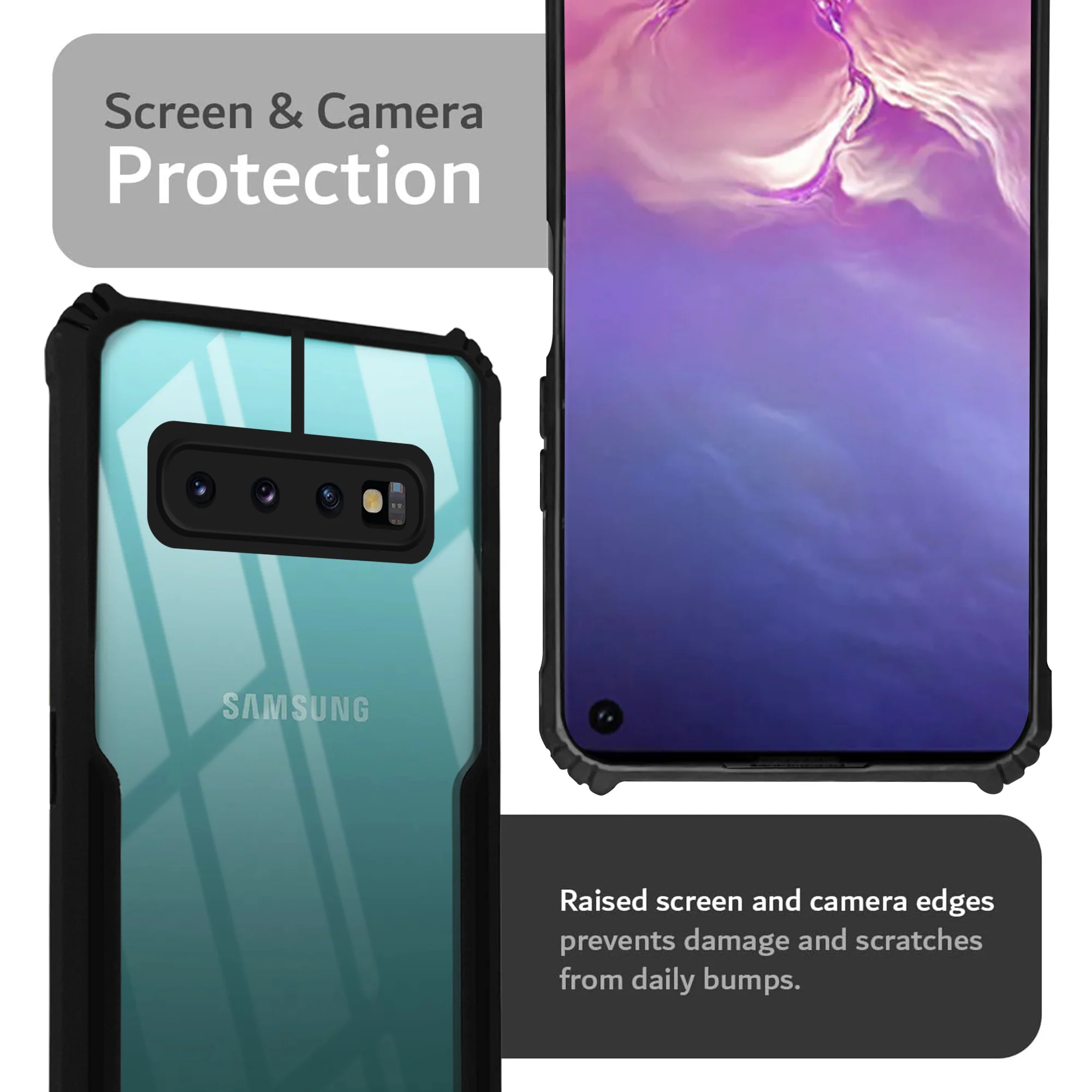 Premium Acrylic Transparent Back Cover for Samsung S10 4G - Image 6