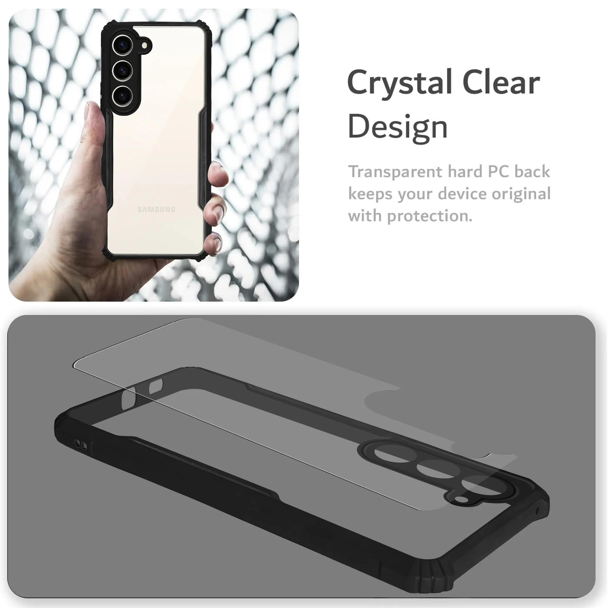 Premium Acrylic Transparent Back Cover for Samsung S23 5G - Image 5