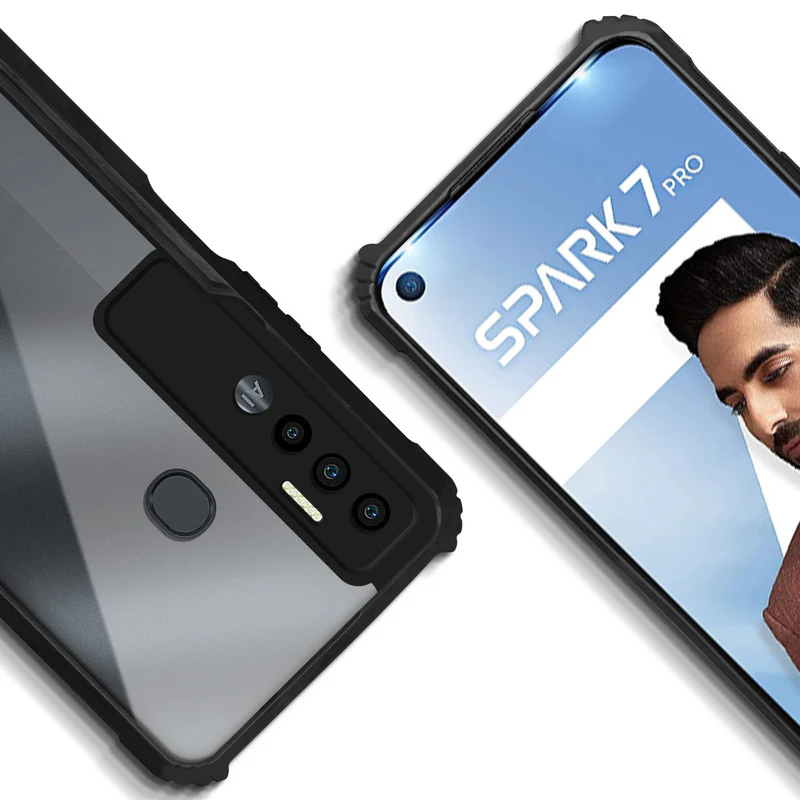Premium Acrylic Transparent Back Cover for Tecno Spark 7 Pro - Image 8