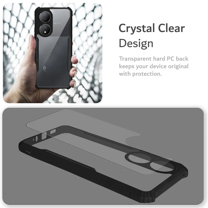 Premium Acrylic Transparent Back Cover for Vivo T2 5G - Image 4