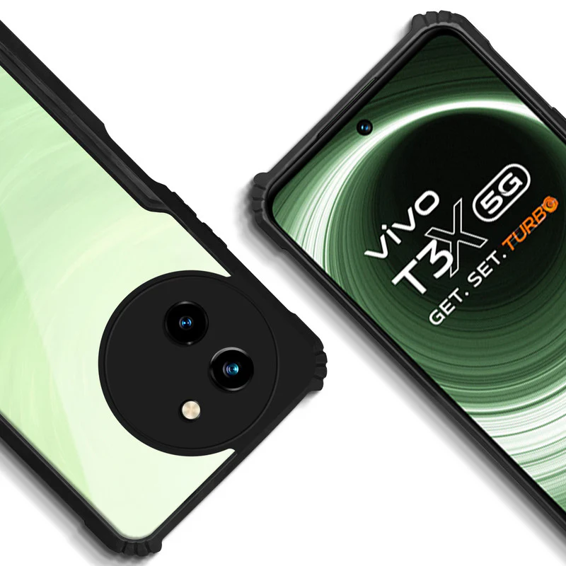 Premium Acrylic Transparent Back Cover for Vivo T3x 5G - Image 7