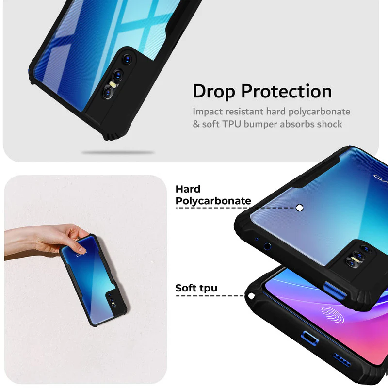 Premium Acrylic Transparent Back Cover for Vivo V15 Pro - Image 3