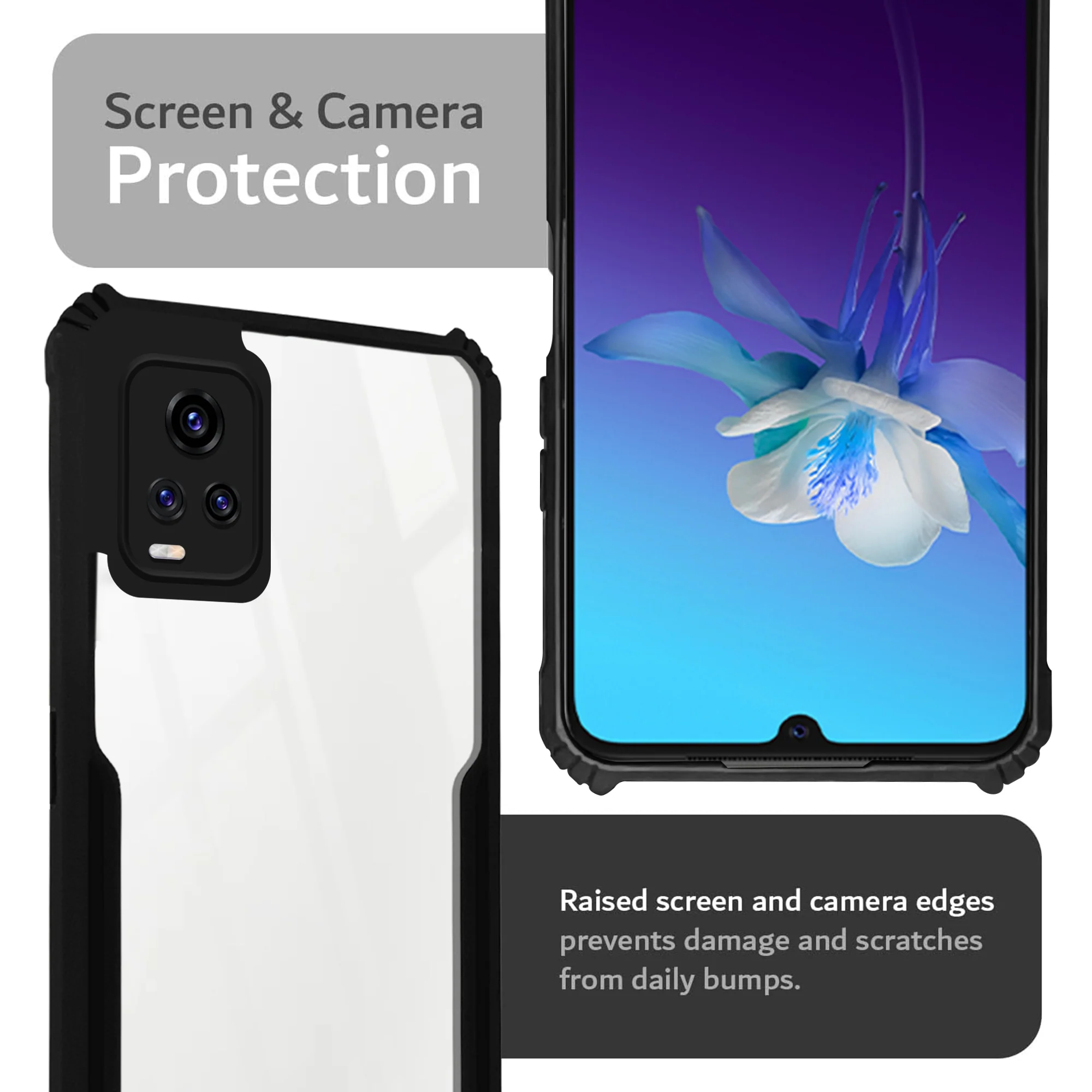 Premium Acrylic Transparent Back Cover for Vivo V20 - Image 5