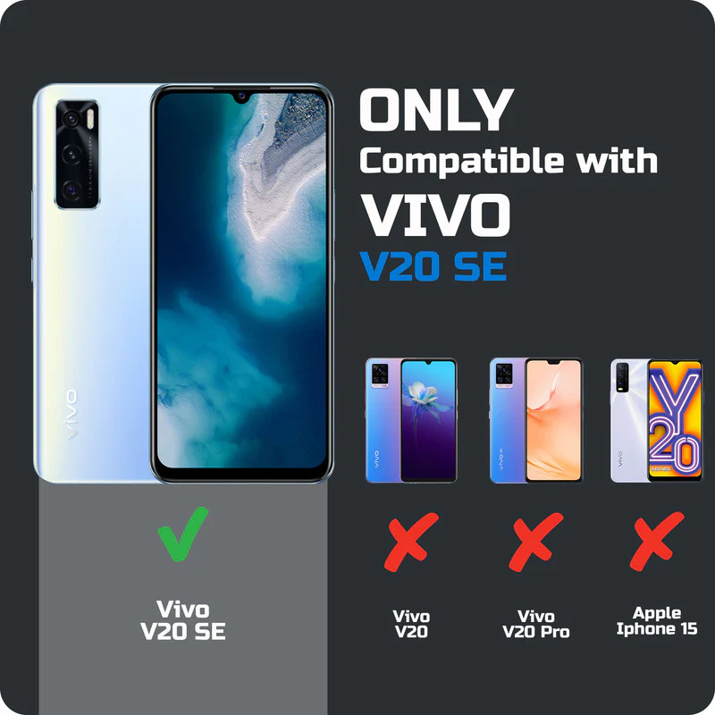 Premium Acrylic Transparent Back Cover for Vivo V20 SE - Image 2