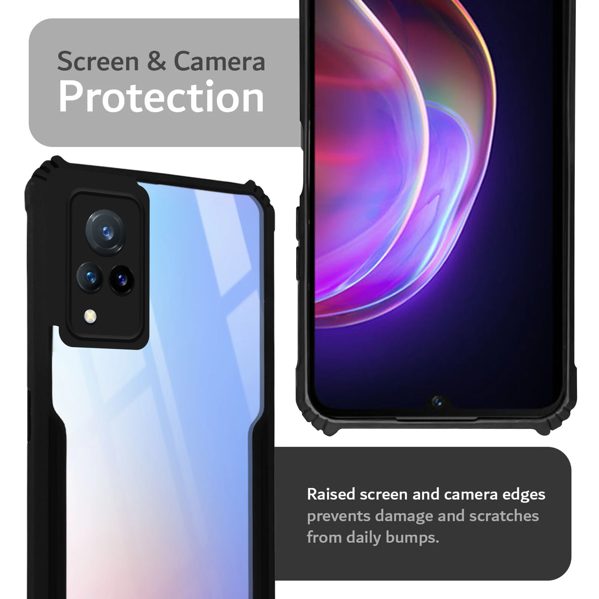 Premium Acrylic Transparent Back Cover for Vivo V21 5G - Image 6