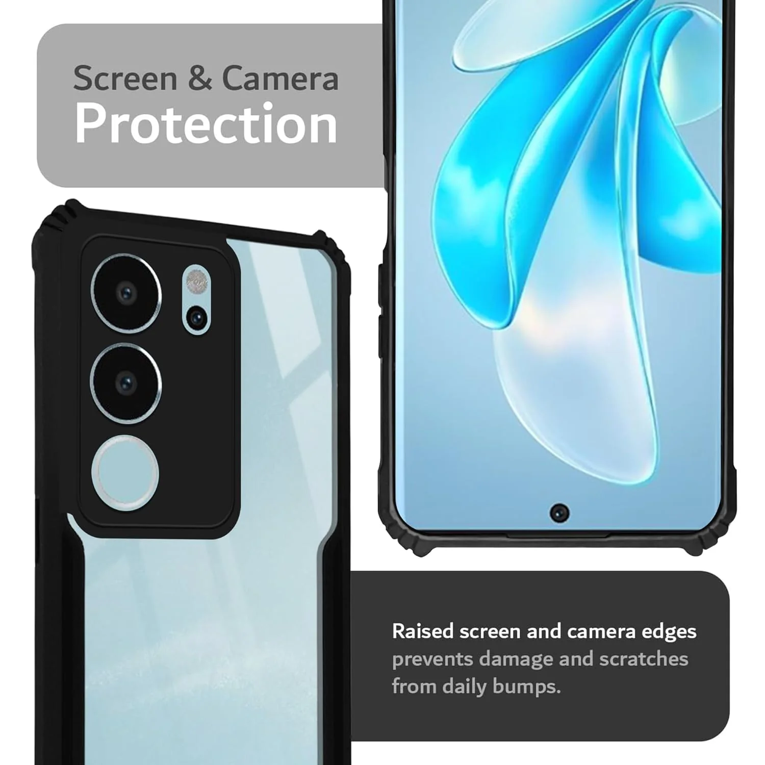 Premium Acrylic Transparent Back Cover for Vivo V29 5G - Image 6