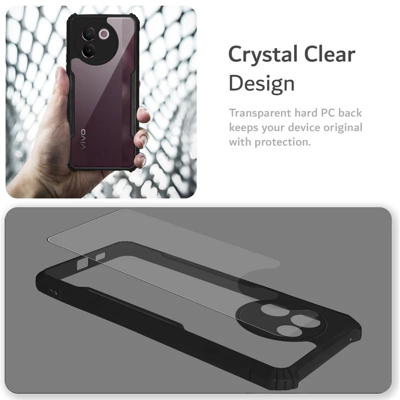Premium Acrylic Transparent Back Cover for Vivo V30e 5G - Image 4