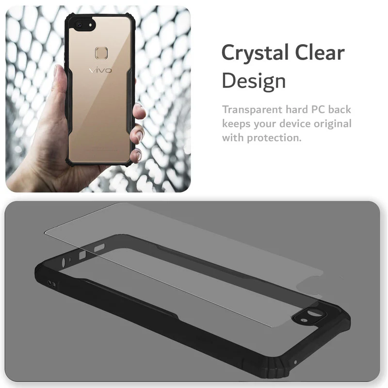 Premium Acrylic Transparent Back Cover for Vivo V7 - Image 4