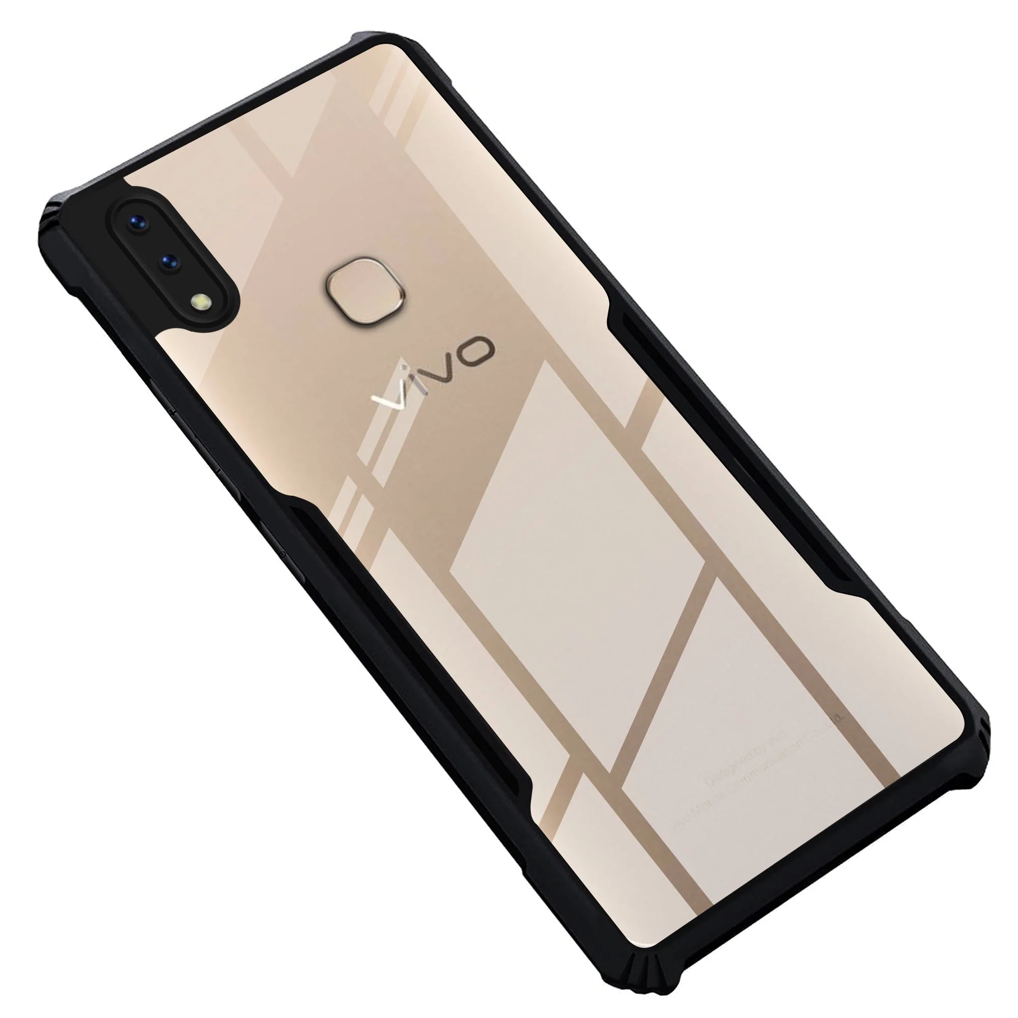 Premium Acrylic Transparent Back Cover for Vivo V9
