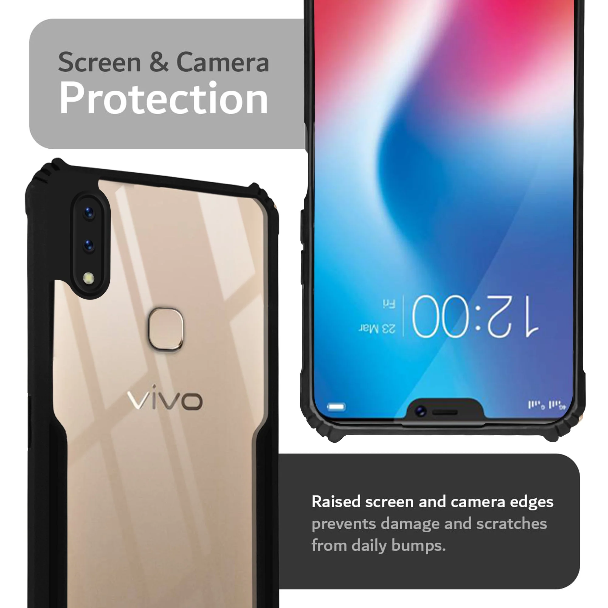 Premium Acrylic Transparent Back Cover for Vivo V9 - Image 6