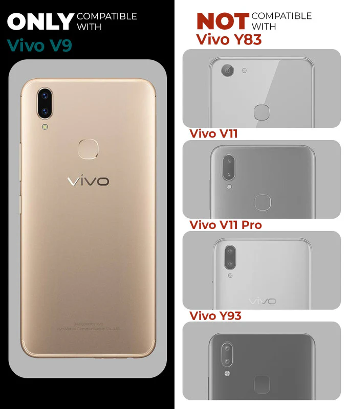 Premium Acrylic Transparent Back Cover for Vivo V9 youth - Image 2