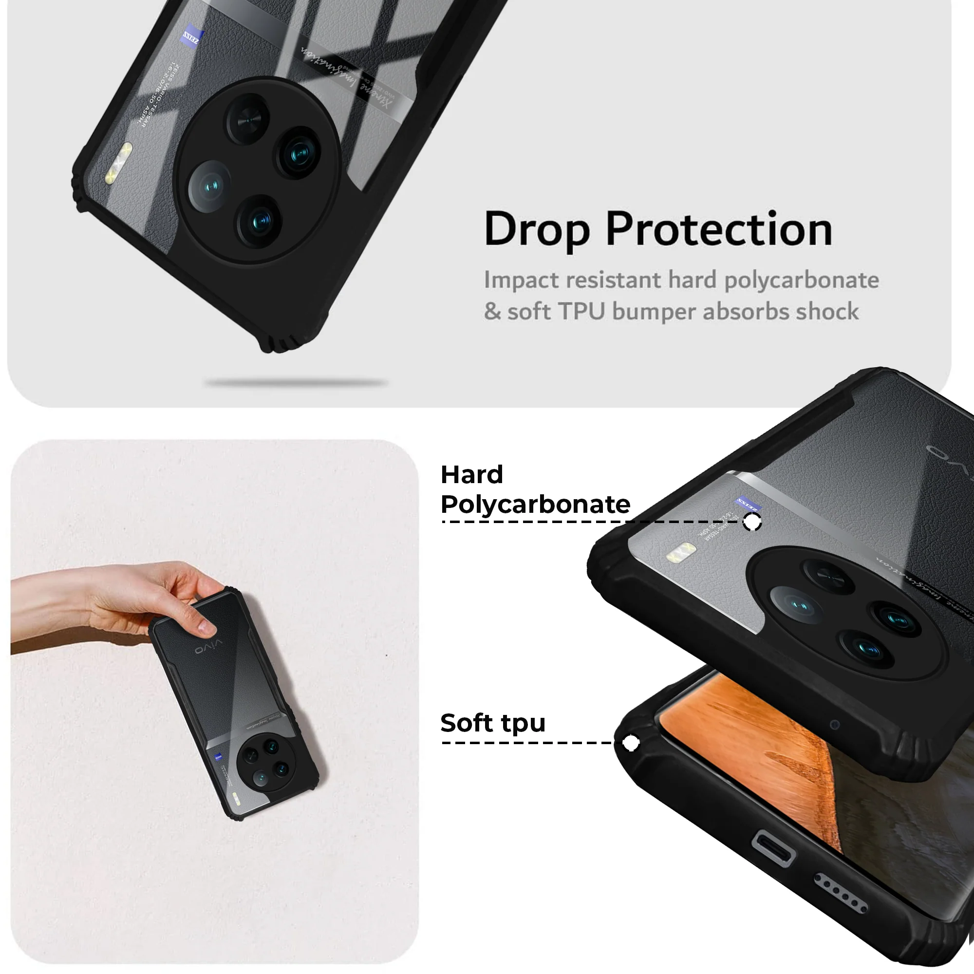 Premium Acrylic Transparent Back Cover for Vivo X90 Pro 5G - Image 4