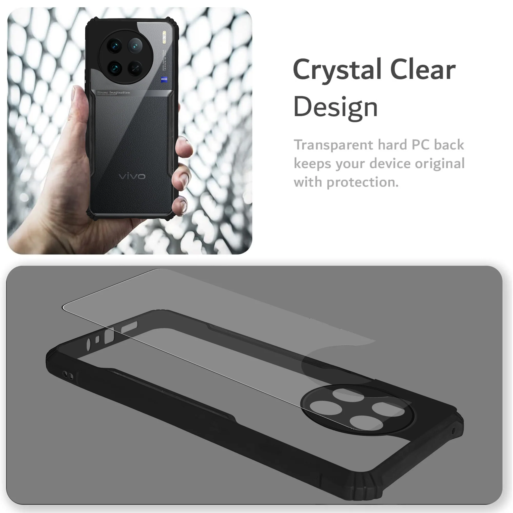 Premium Acrylic Transparent Back Cover for Vivo X90 Pro 5G - Image 5