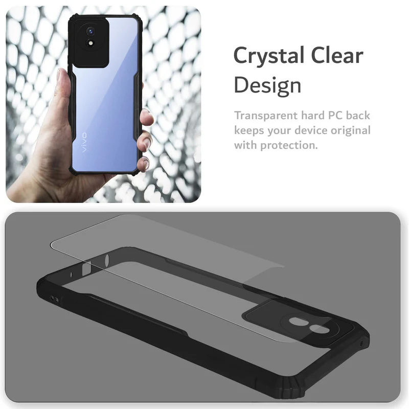 Premium Acrylic Transparent Back Cover for Vivo Y02T - Image 5