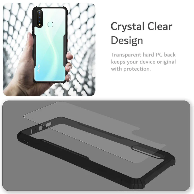 Premium Acrylic Transparent Back Cover for Vivo Y19 - Image 3