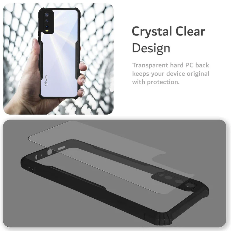 Premium Acrylic Transparent Back Cover for Vivo Y20 - Image 4