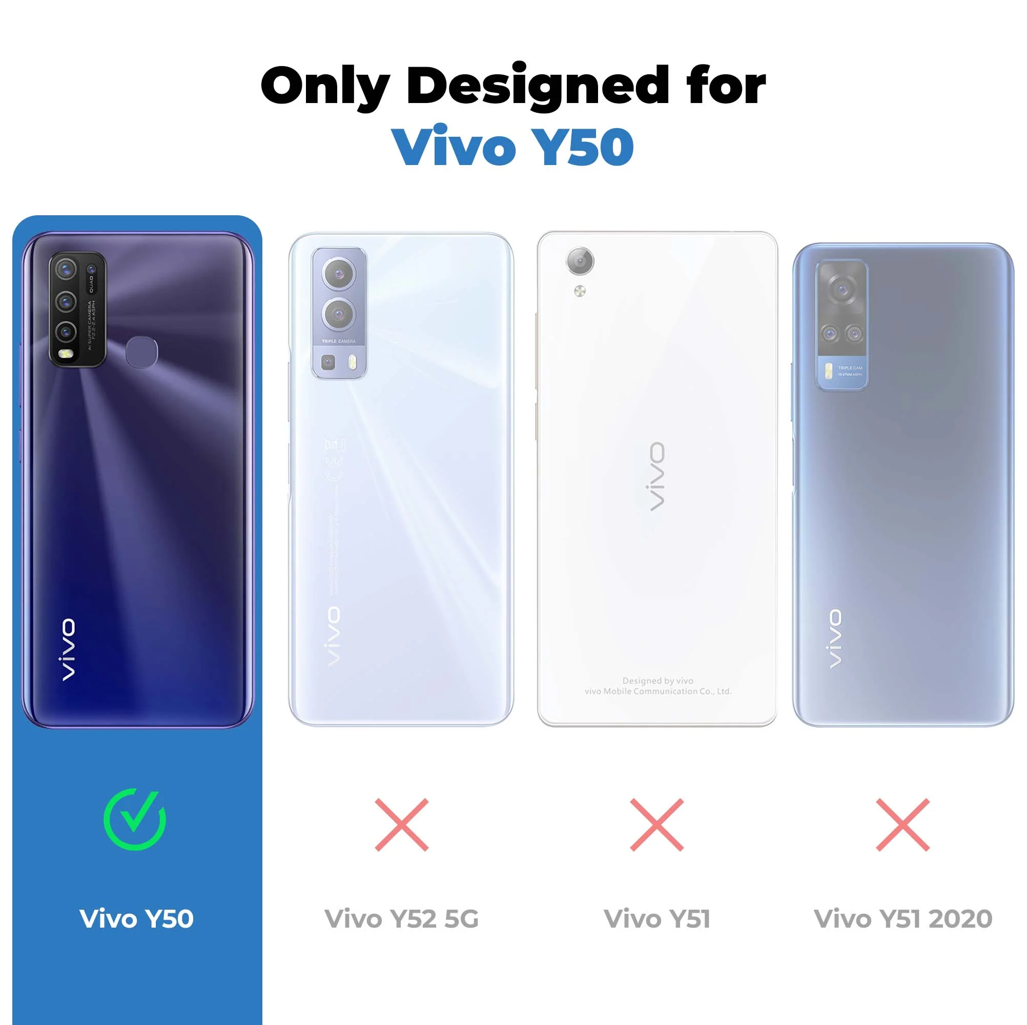 Premium Acrylic Transparent Back Cover for Vivo Y50 - Image 10