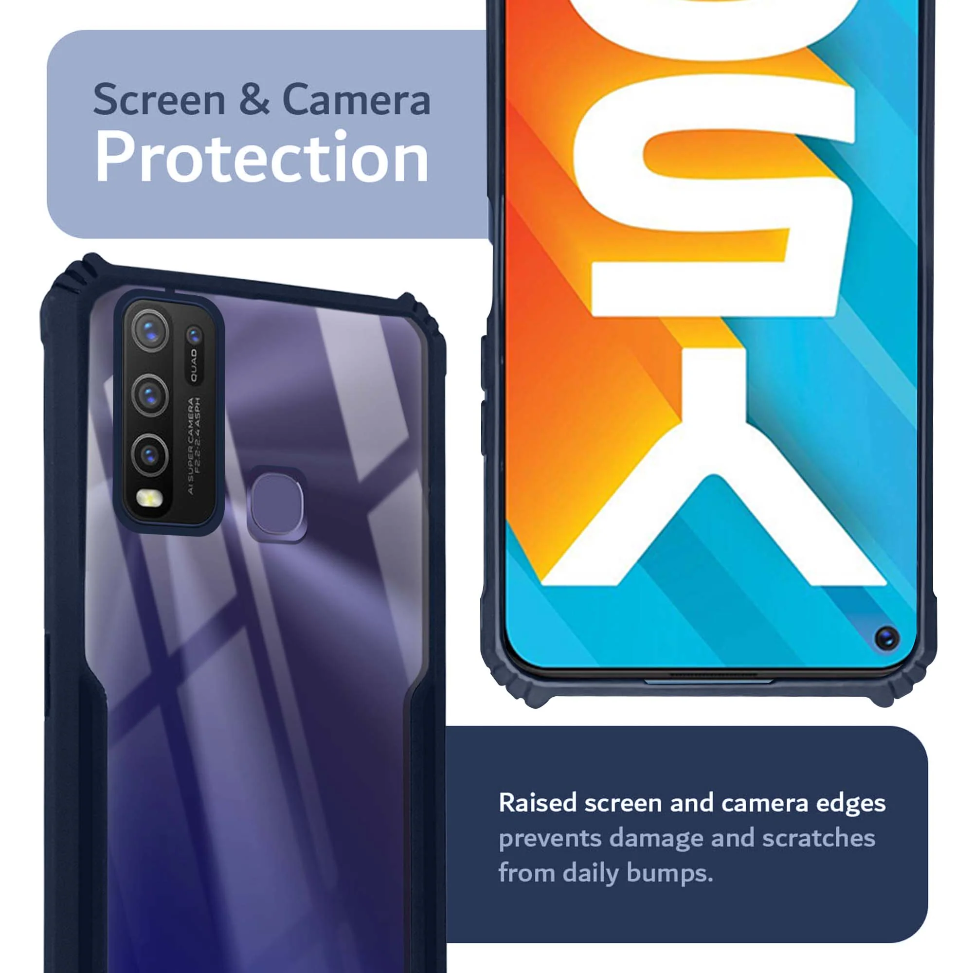 Premium Acrylic Transparent Back Cover for Vivo Y50 - Image 13