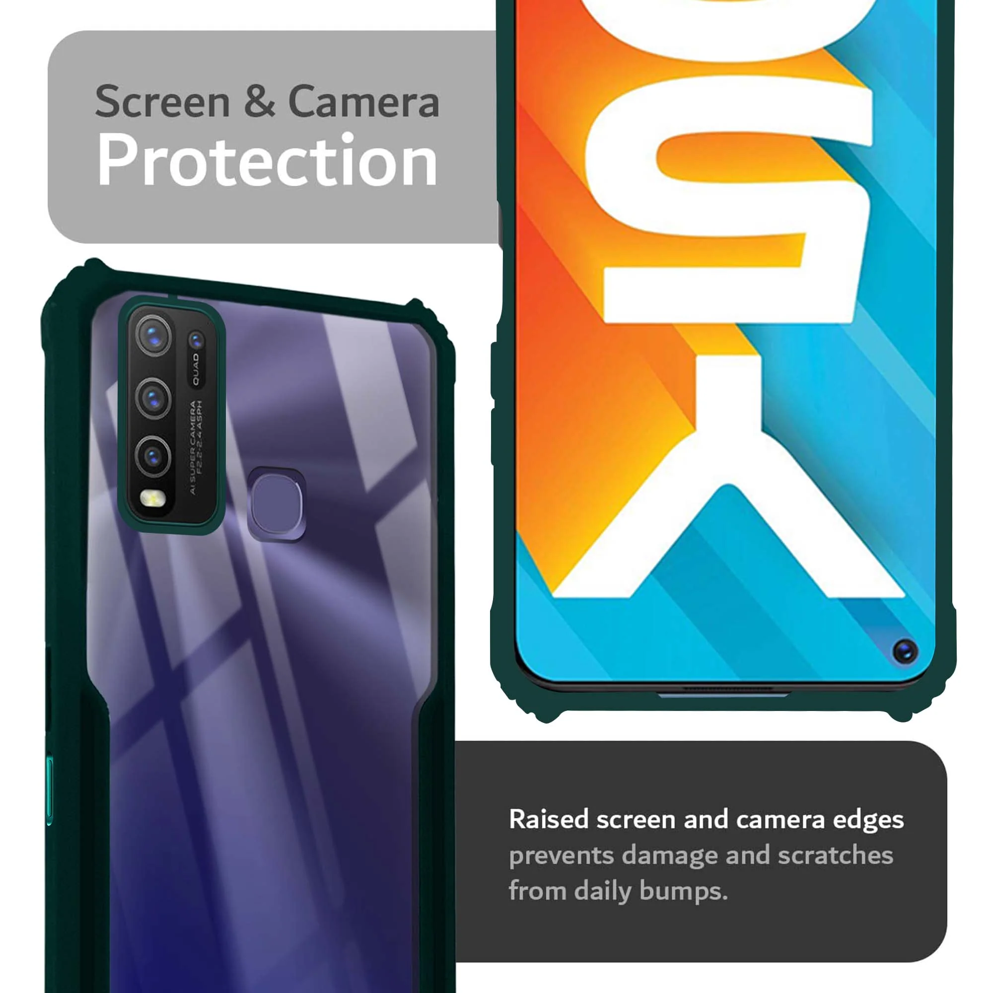 Premium Acrylic Transparent Back Cover for Vivo Y50 - Image 19