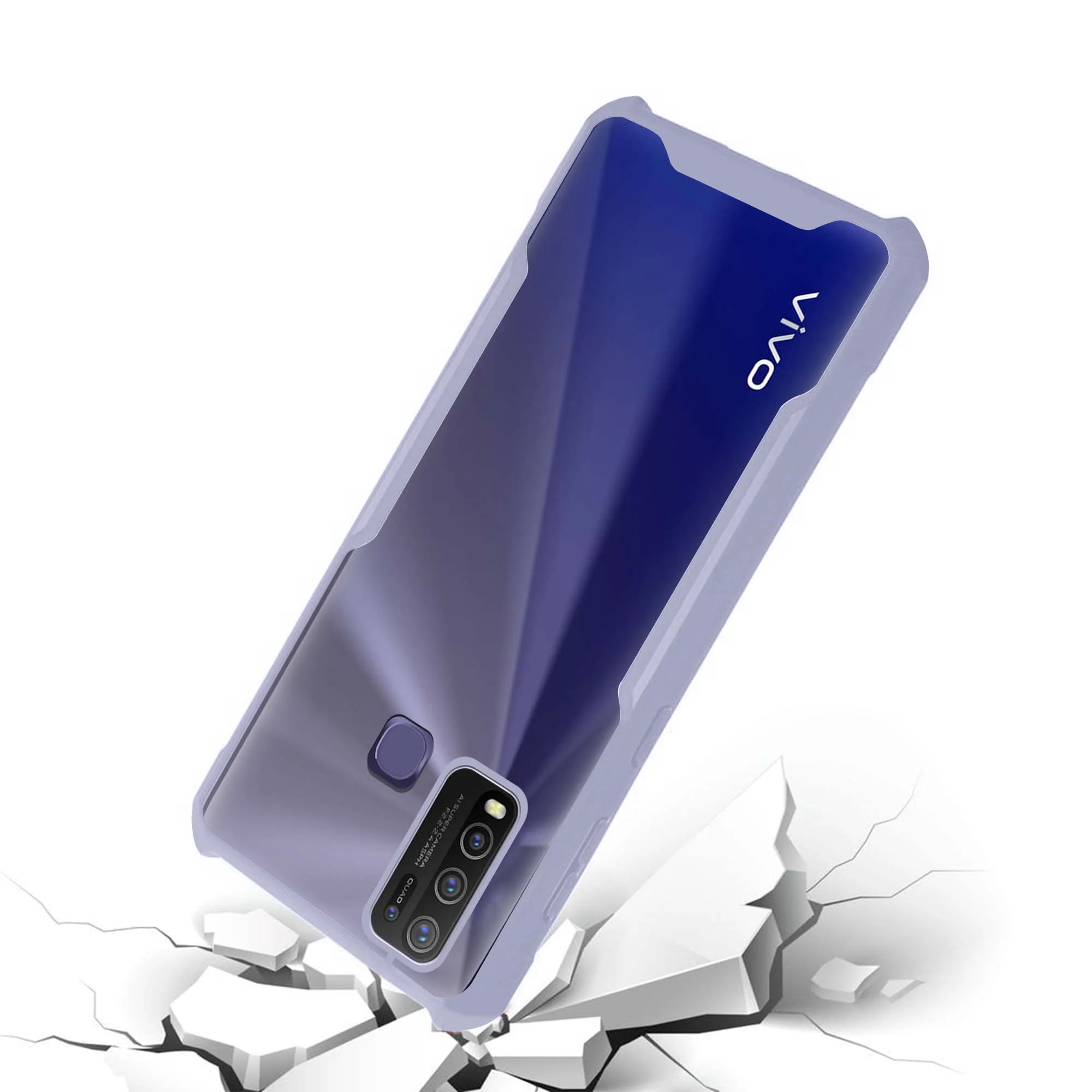 Premium Acrylic Transparent Back Cover for Vivo Y50 - Image 24