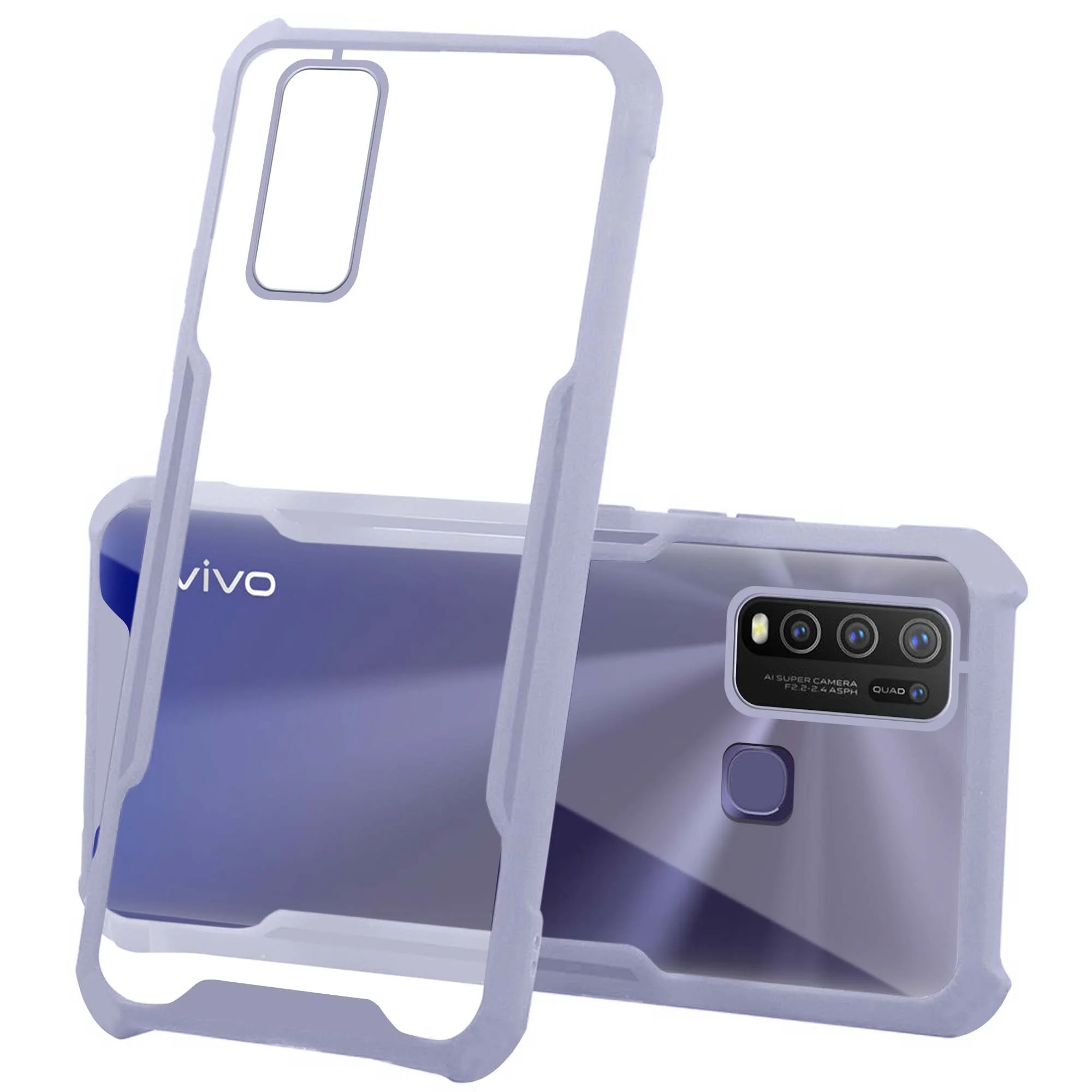 Premium Acrylic Transparent Back Cover for Vivo Y50 - Image 26
