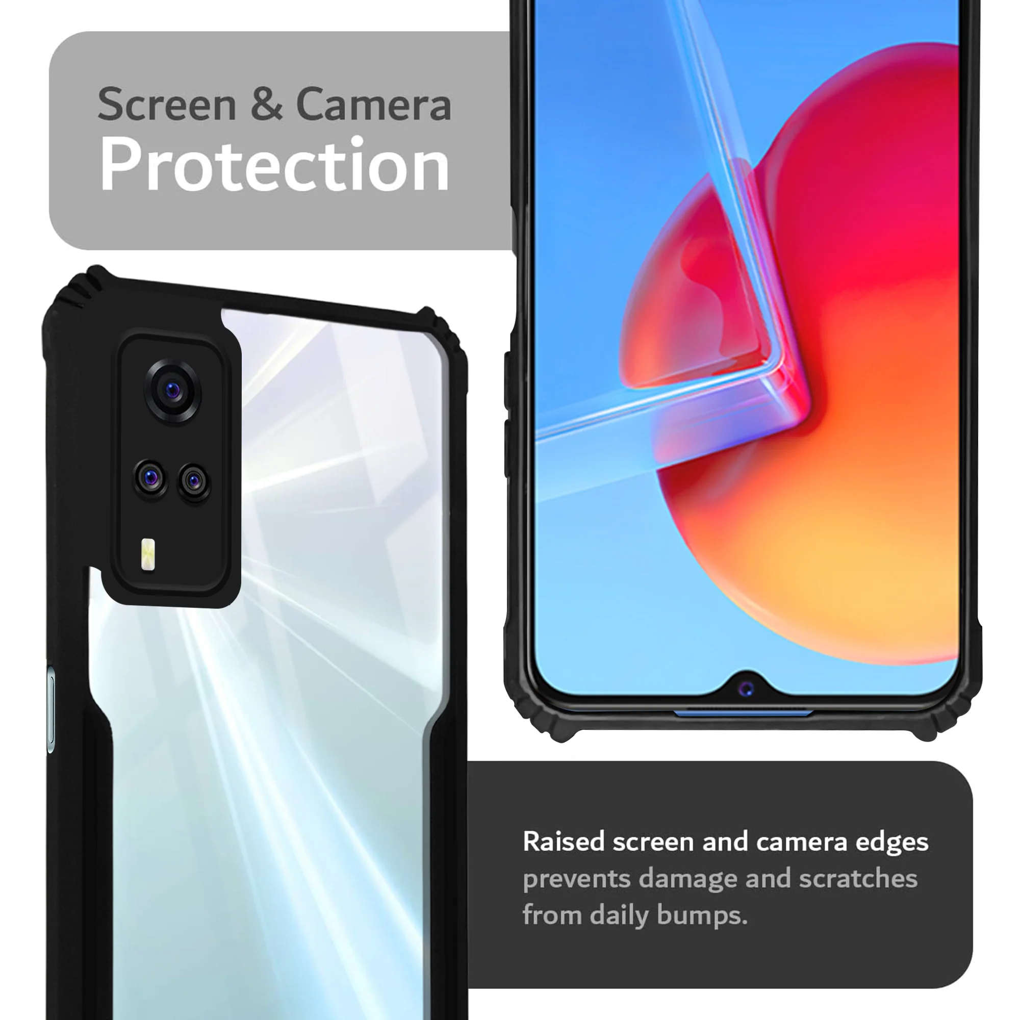 Premium Acrylic Transparent Back Cover for Vivo Y51 2020 - Image 6