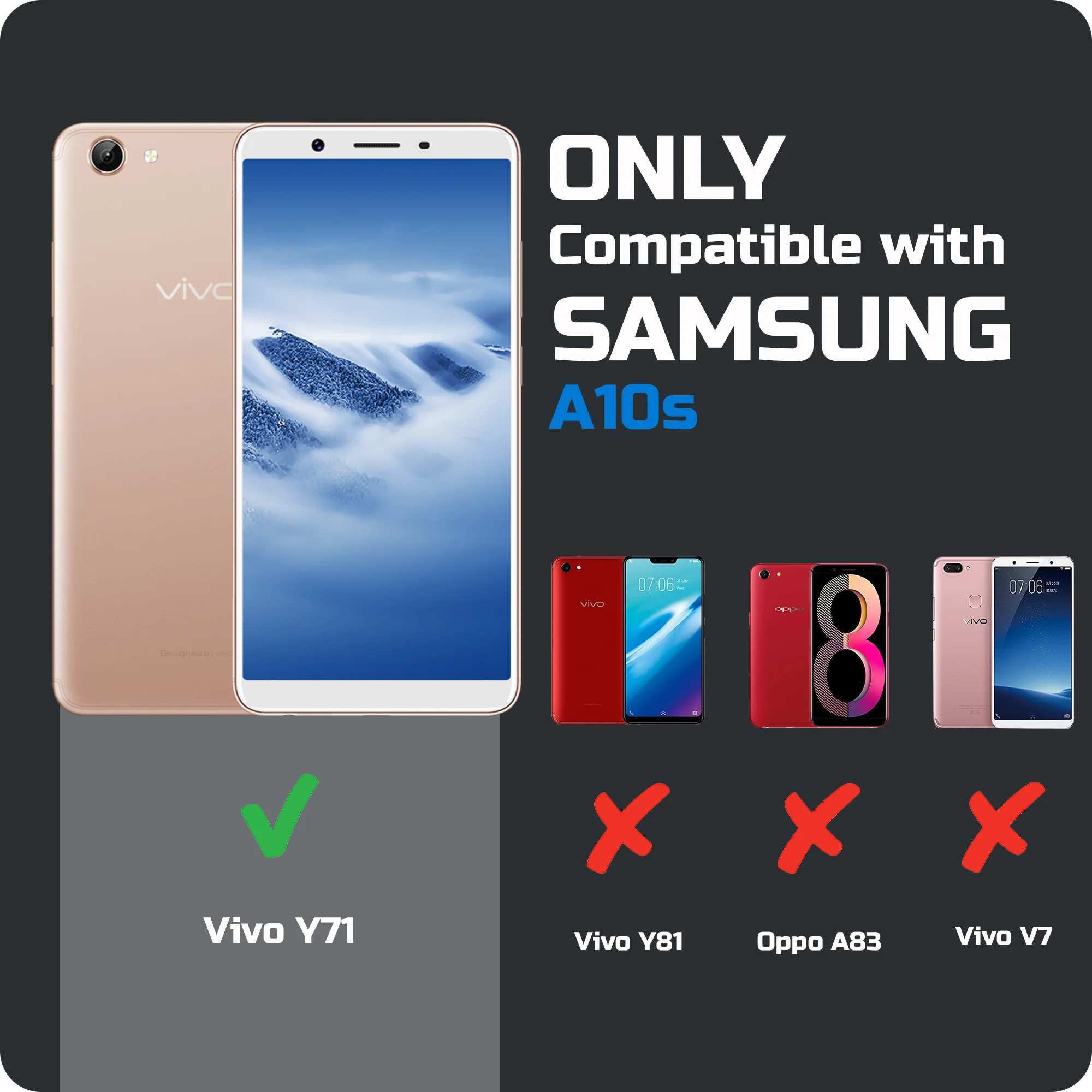Premium Acrylic Transparent Back Cover for Vivo Y71 - Image 2