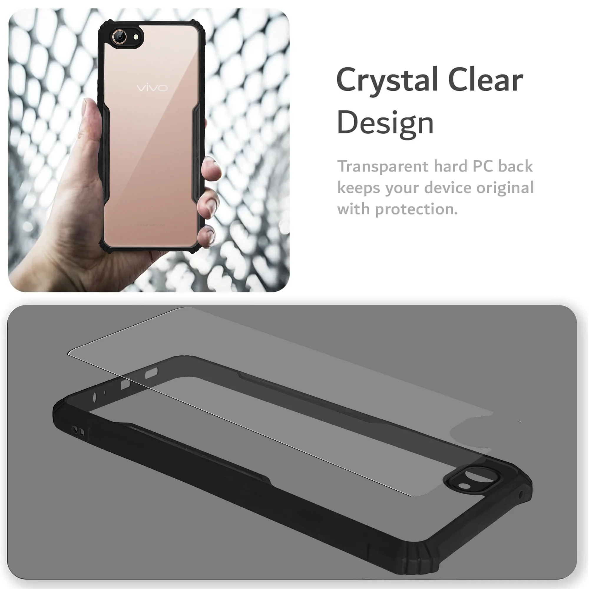 Premium Acrylic Transparent Back Cover for Vivo Y71 - Image 5