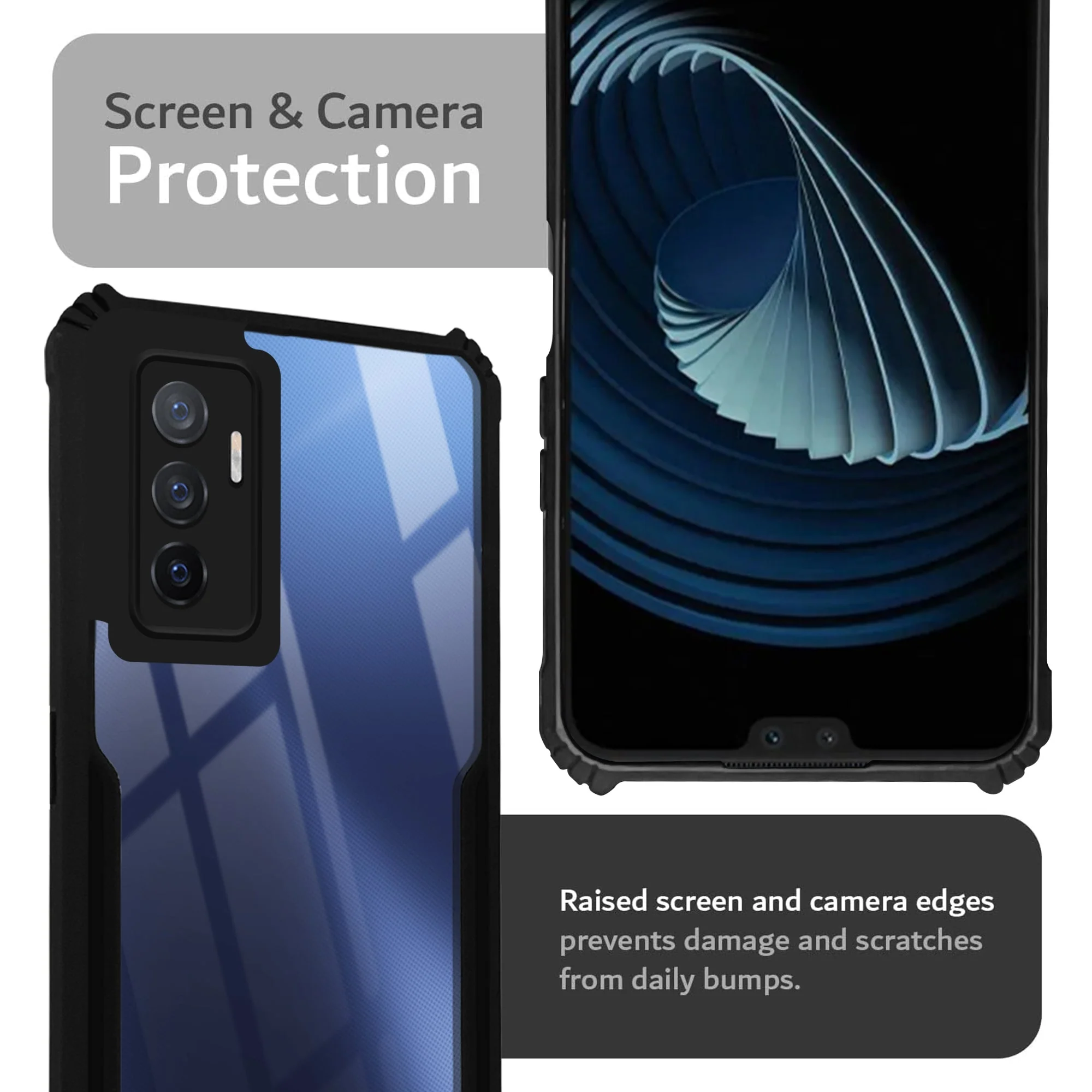 Premium Acrylic Transparent Back Cover for Vivo Y75 4G - Image 6