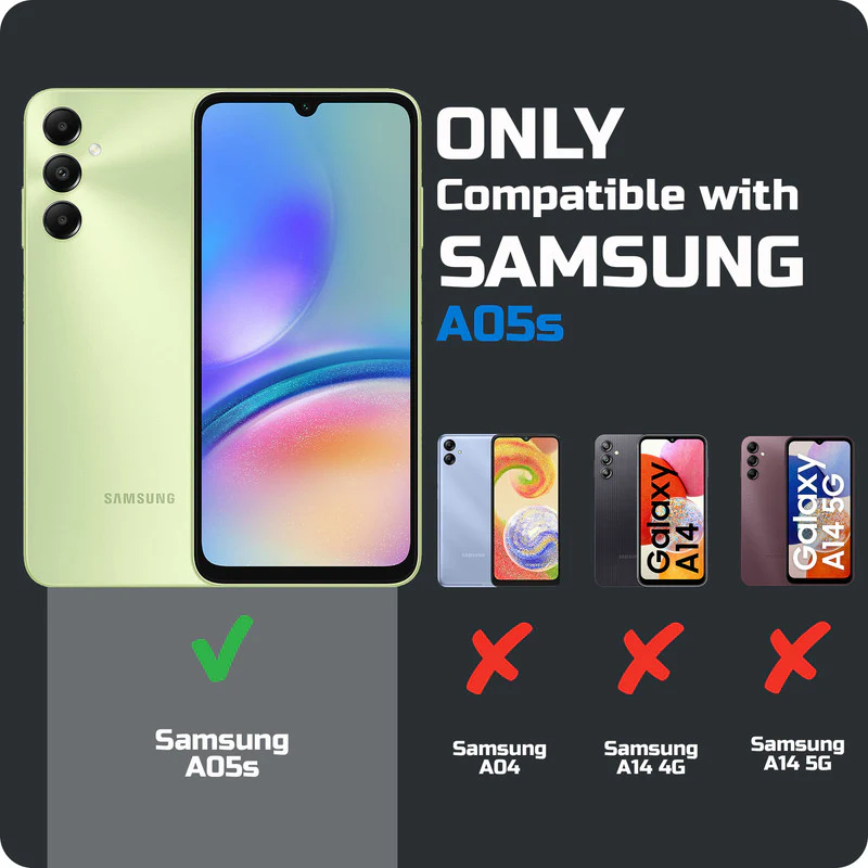 Premium Acrylic Transparent Case with Matte Ring Holder Kickstand Back Cover for Samsung A05s - Image 2