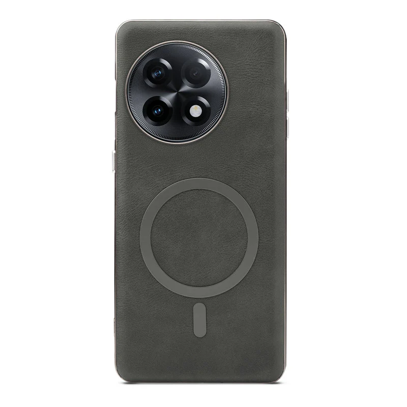Premium Faux Leather Wireless Charging Support Compatible Case for OnePlus 11R 5G With Metal Finish Edges - Image 28