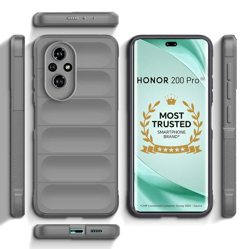 Premium Liquid Silicone Comfort Grip Case for Honor 200 Pro 5G with Soft Touch Matte TPU - Image 24