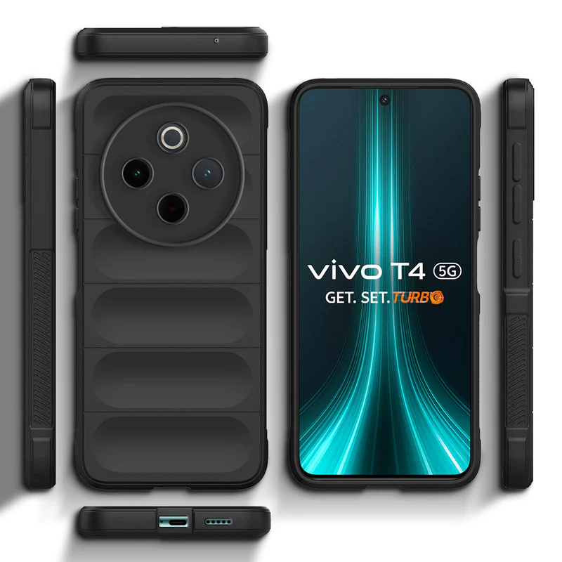 Premium Liquid Silicone Comfort Grip Case for Vivo T4 5G with Soft Touch Matte TPU - Image 3