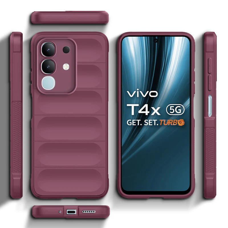 Premium Liquid Silicone Comfort Grip Case for Vivo T4x 5G with Soft Touch Matte TPU - Image 31