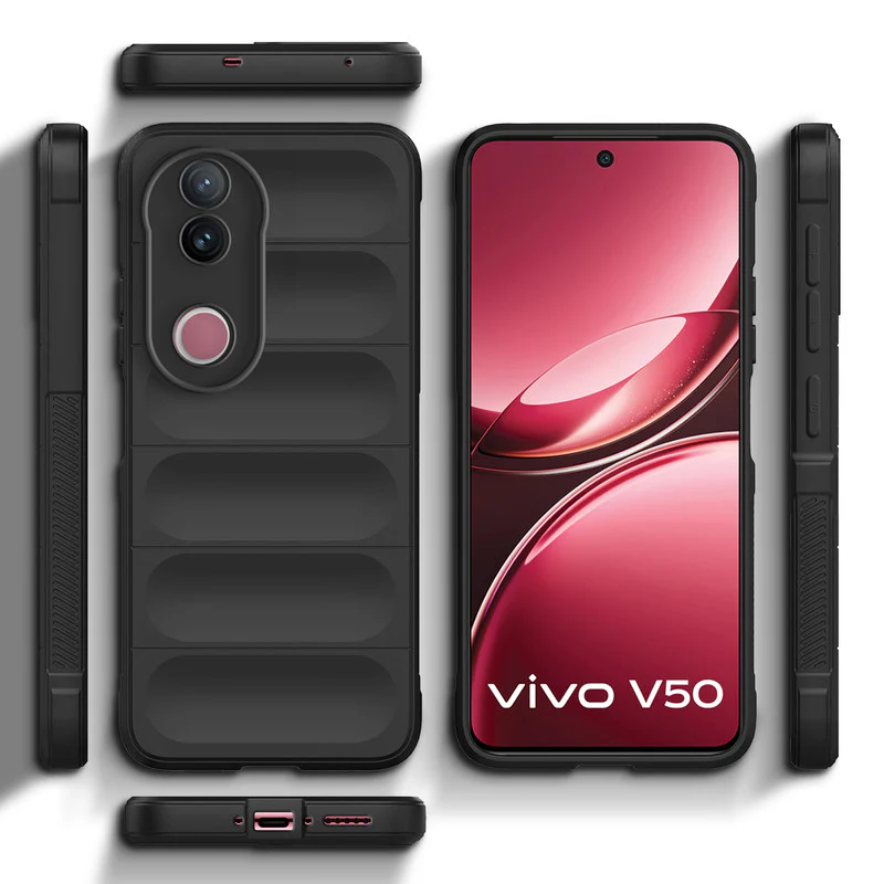 Premium Liquid Silicone Comfort Grip Case for Vivo V50 5G with Soft Touch Matte TPU - Image 3