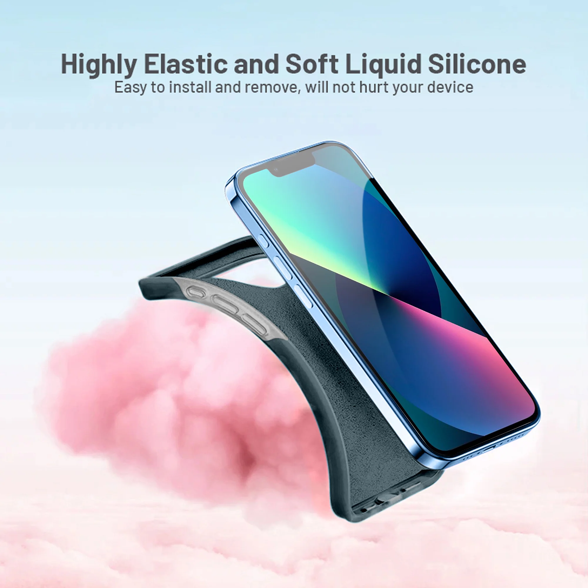 Premium Silicone Candy Case For Apple iPhone 13 - Image 34