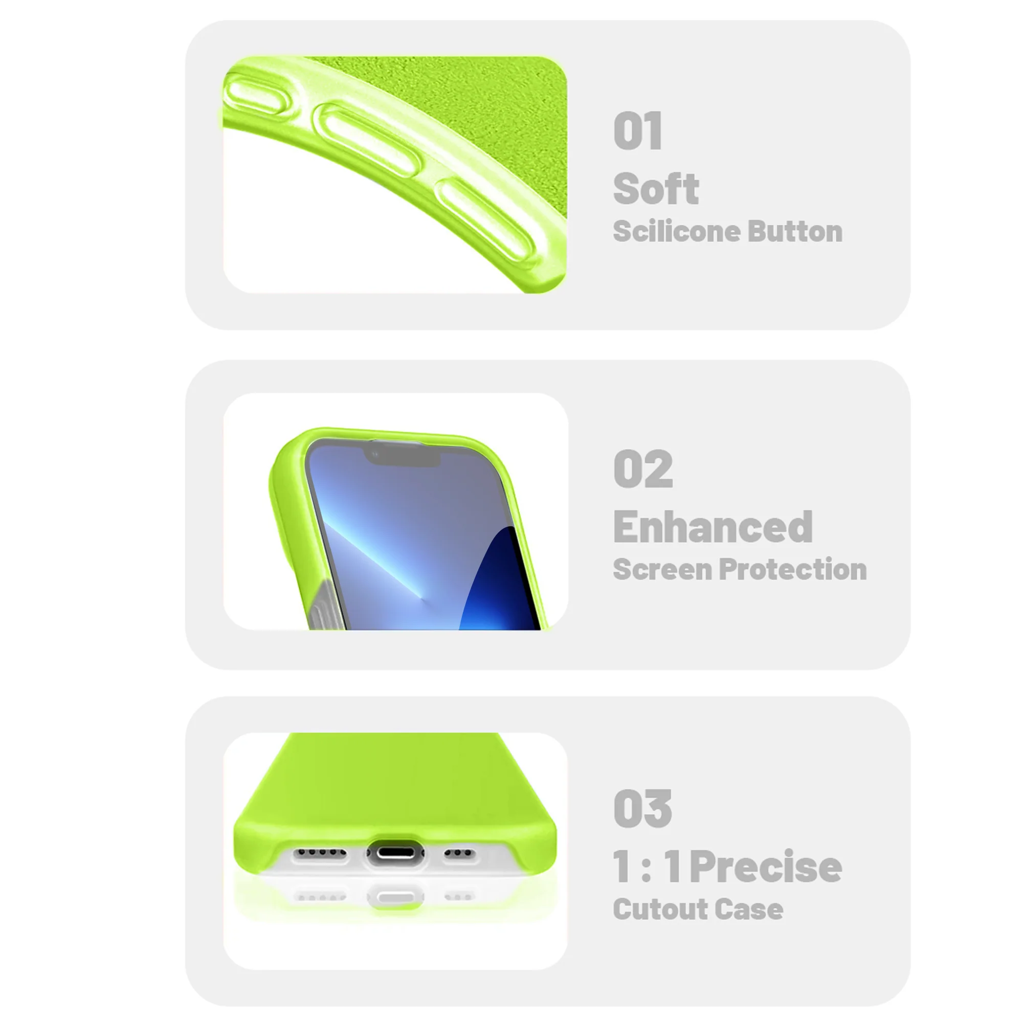 Premium Silicone Candy Case For Apple iPhone 13 Pro - Image 32