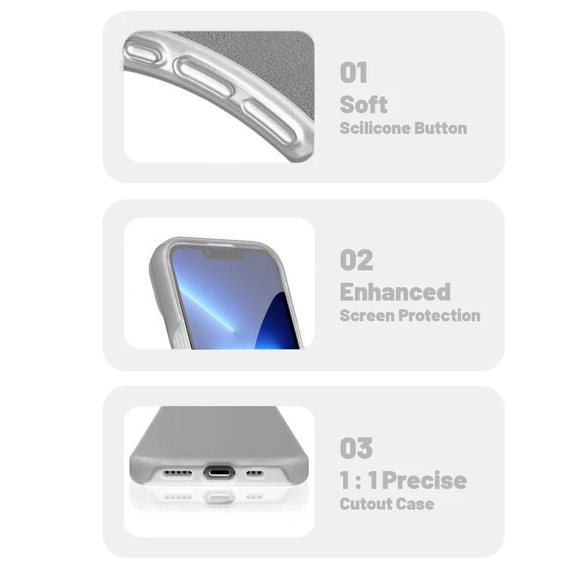 Premium Silicone Candy Case For Apple iPhone 13 Pro - Image 5