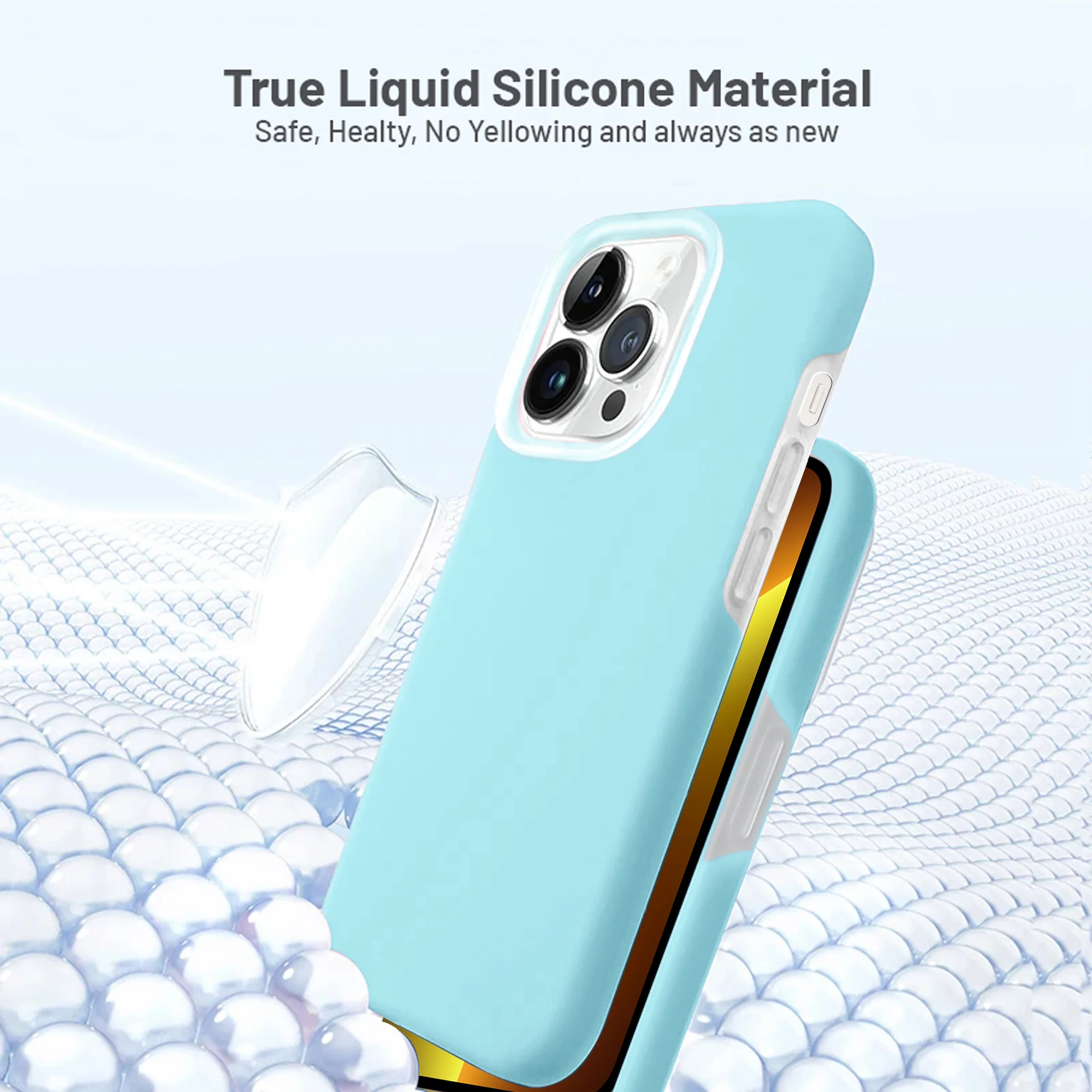 Premium Silicone Candy Case For Apple iPhone 13 Pro Max - Image 31