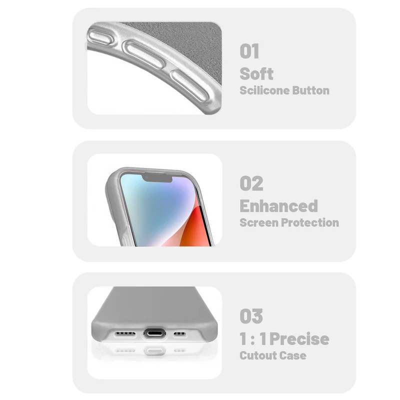 Premium Silicone Candy Case For Apple iPhone 14 - Image 4
