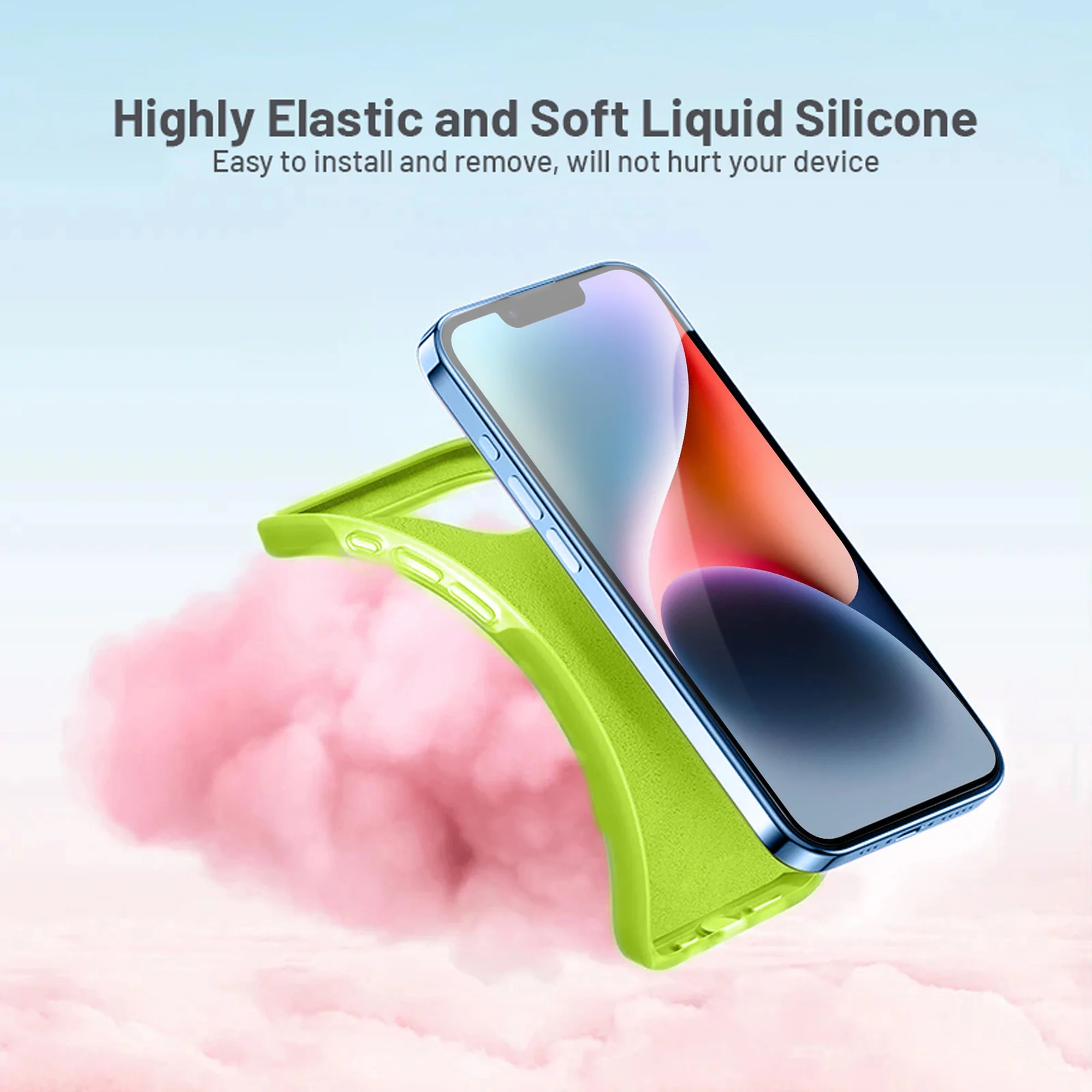 Premium Silicone Candy Case For Apple iPhone 14 - Image 41