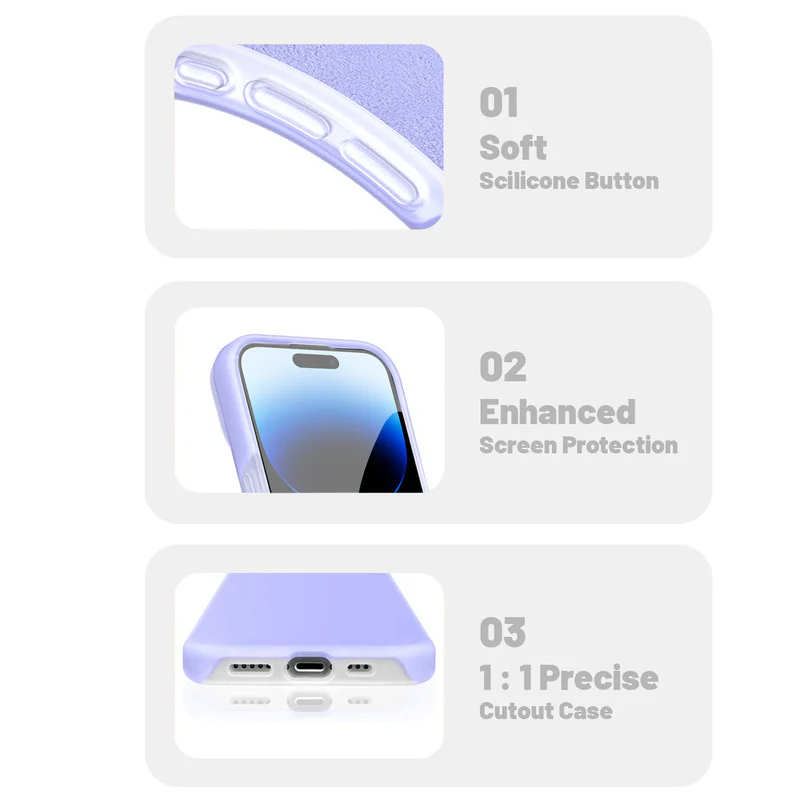 Premium Silicone Candy Case For Apple iPhone 14 Pro - Image 5