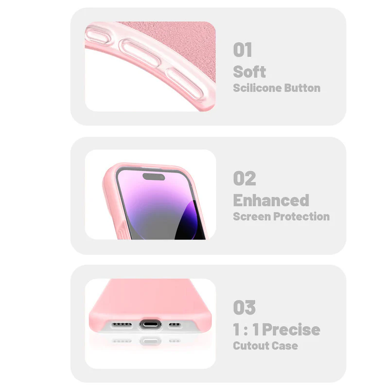 Premium Silicone Candy Case For Apple iPhone 14 Pro Max - Image 17