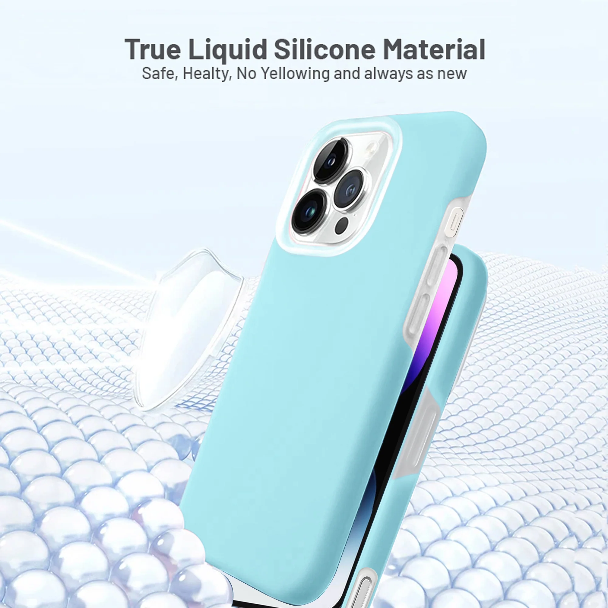 Premium Silicone Candy Case For Apple iPhone 14 Pro Max - Image 22
