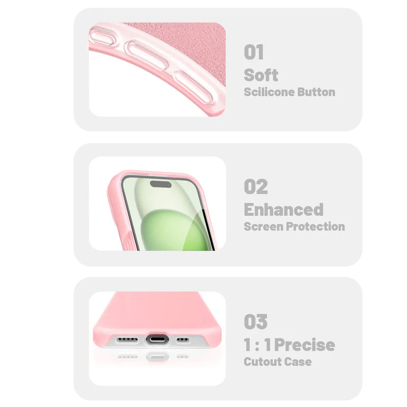 Premium Silicone Candy Case For Apple iPhone 15 Plus - Image 12